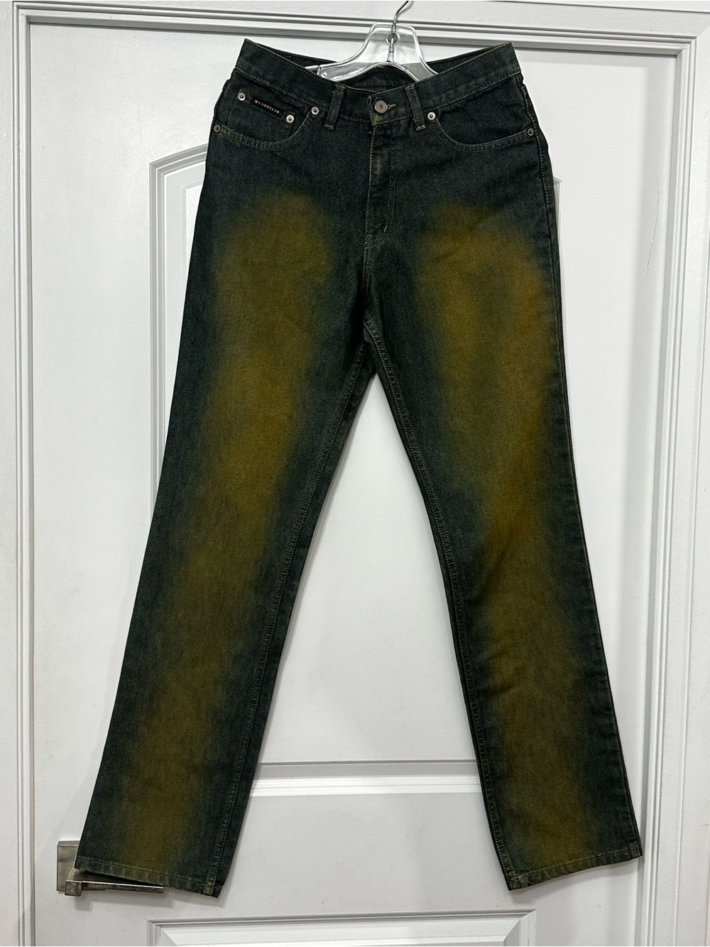 Vintage 90s Y2K Carreli Dan Becidan Mud Wash Acid Denim Jeans Made in Canada 31